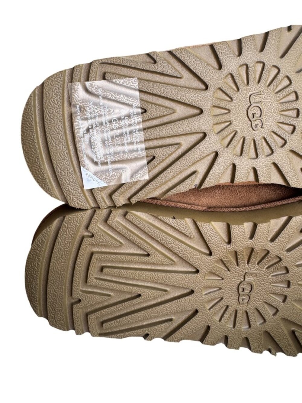 UGG Tasman Chestnut Slippers Womens Size 7 Suede Sheepskin Lined Shoes 1019066K - Picture 10 of 14
